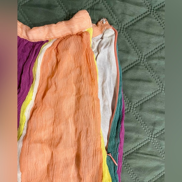 FREE PEOPLE "The In Crowd" Rainbow Maxi, Size 2, EUC - Picture 10 of 14